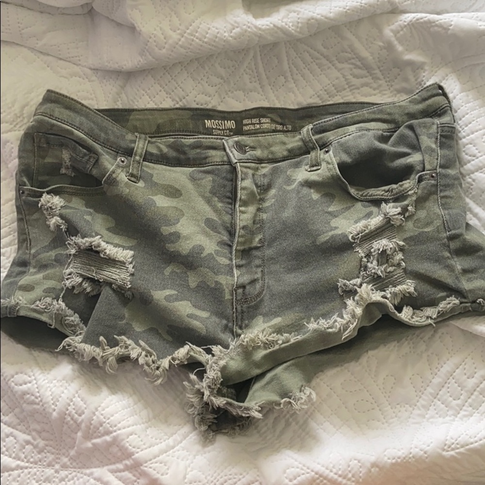 Camo Jean Shorts